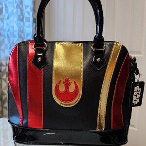 Star Wars Rebel Alliance Metallic Dome Faux Leather Purse